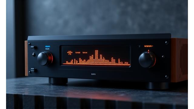 Équipement audio haute fidélité Cygnus Electronics avec affichage de spectre sonore dynamique