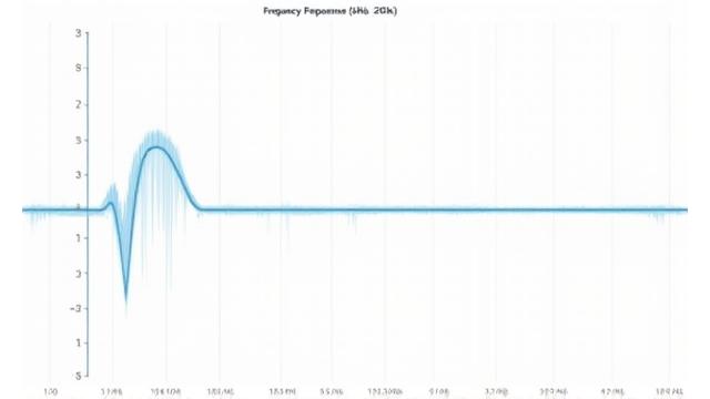 Graphique de réponse en fréquence linéaire de 20Hz à 20kHz ±0.1dB