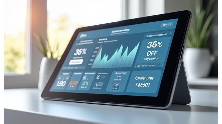 Tableau de bord interactif de gestion énergétique avec graphiques et données en temps réel
